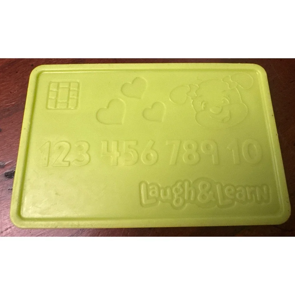 Fisher-Price Laugh & Learn My‎ Smart Purse Replacement Pretend Green Credit Card